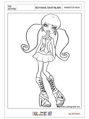 Monster High boyama sayfaları